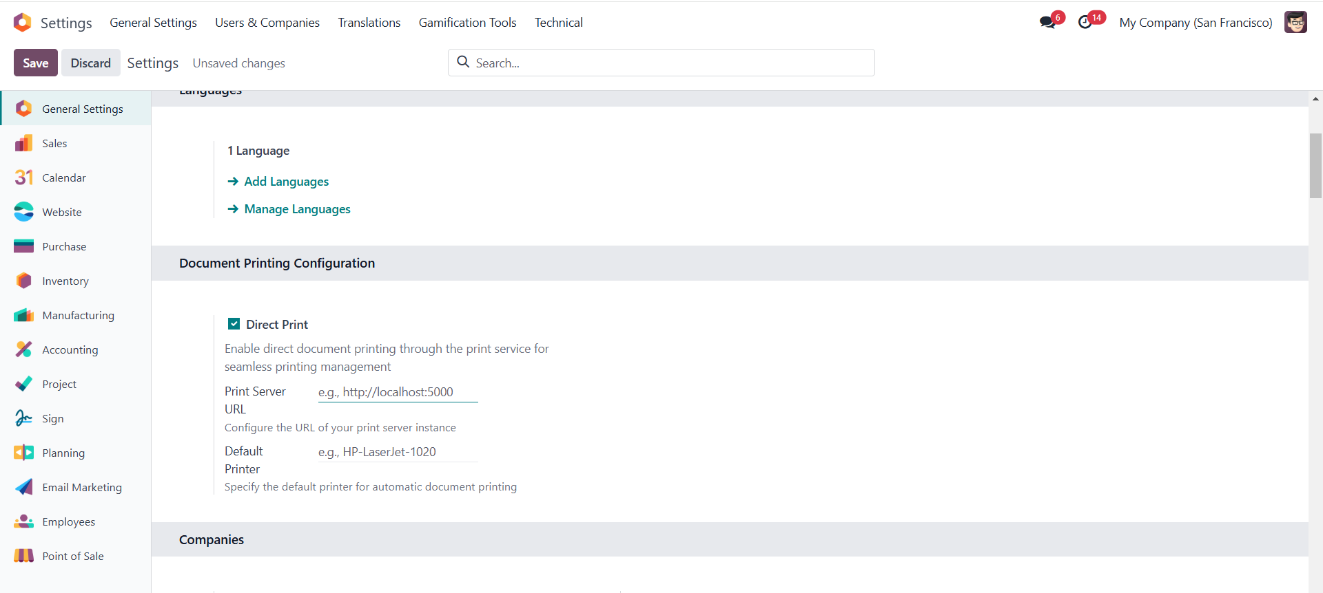 Configure API